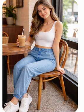 Cloth & Stone for Anthropologie Light Blue Boyfriend Jogger pants